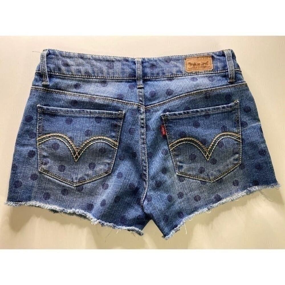Levi's Polka Dot Jean Shorts